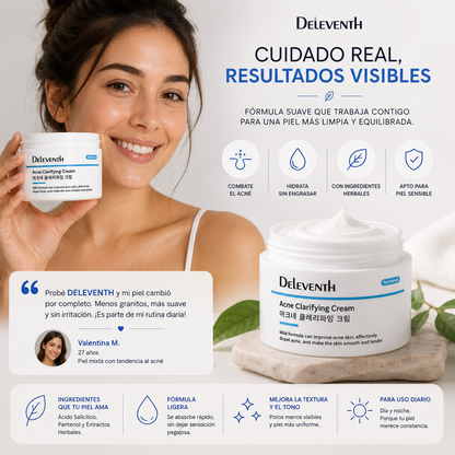 DELEVENTH — CREMA ANTIACNÉ PARA BROTES E IMPERFECCIONES
