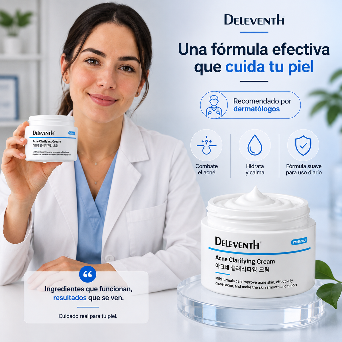 DELEVENTH — CREMA ANTIACNÉ PARA BROTES E IMPERFECCIONES